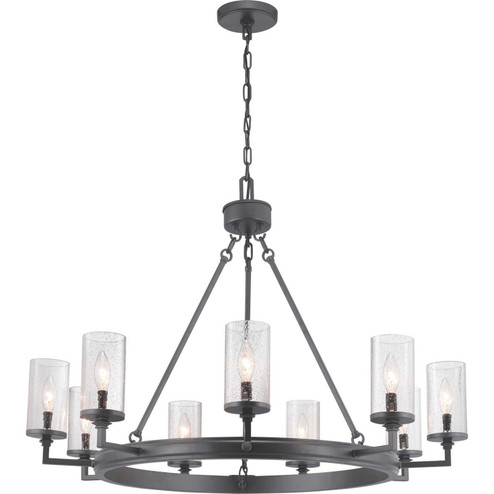 Gresham Nine Light Chandelier in Graphite (54|P400165-143)