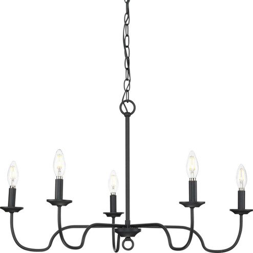 Canebrake Five Light Chandelier in Matte Black (54|P400291-31M)