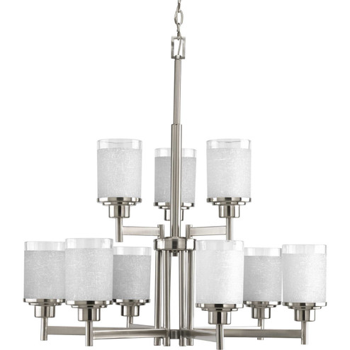 Alexa Nine Light Chandelier in Brushed Nickel (54|P4626-09)