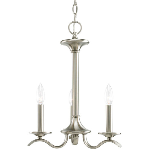 Inspire Three Light Chandelier in Brushed Nickel (54|P4632-09)