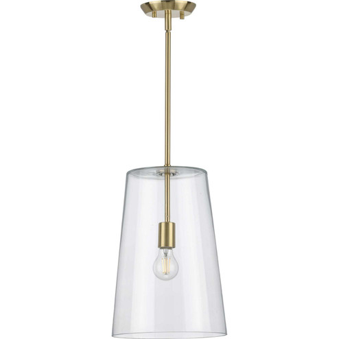 Clarion One Light Pendant in Satin Brass (54|P500242-012)