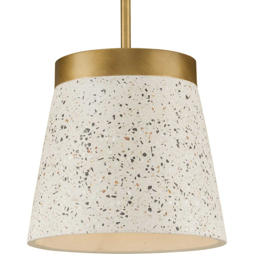 Terrazzo One Light Pendant in Distressed Brass (54|P500313-175)