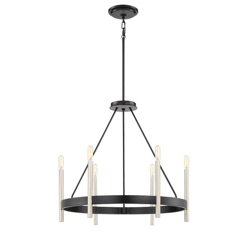 Anthem Six Light Chandelier in Mystic Black (10|ATH5006K)