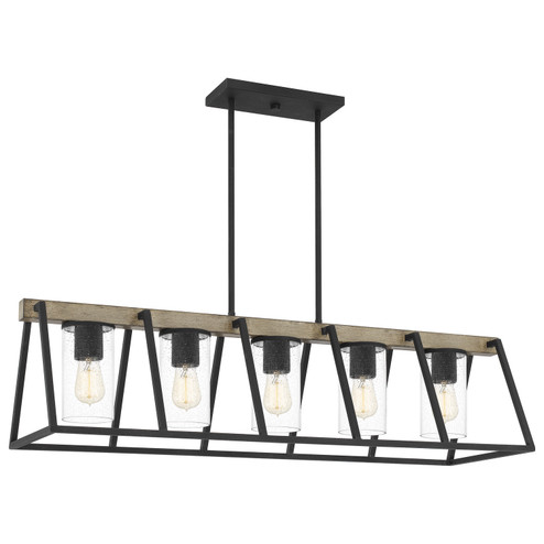 Brockton Five Light Linear Chandelier in Grey Ash (10|BRT3542GK)