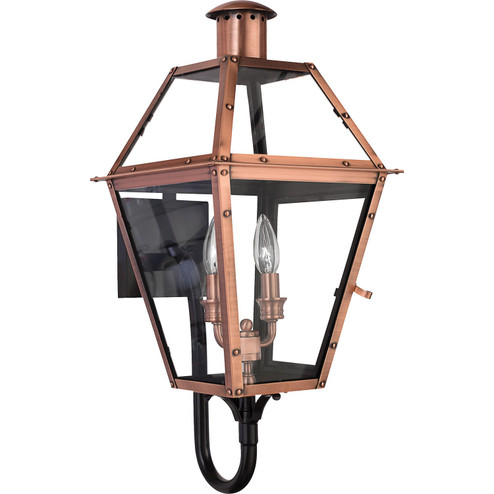 Rue De Royal Two Light Outdoor Wall Lantern in Aged Copper (10|RO8311AC)