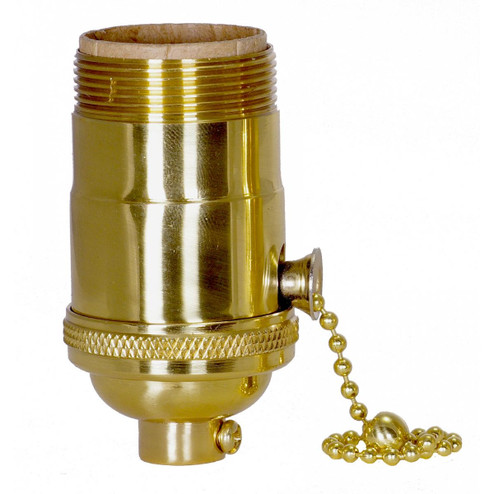 On-Off Pull Chain Socket in Polished Brass (230|80-1291)