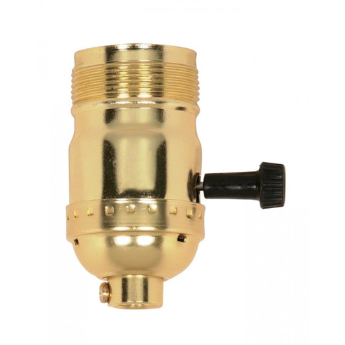 On-Off Turn Knob Socket in Brite Gilt (230|90-1411)