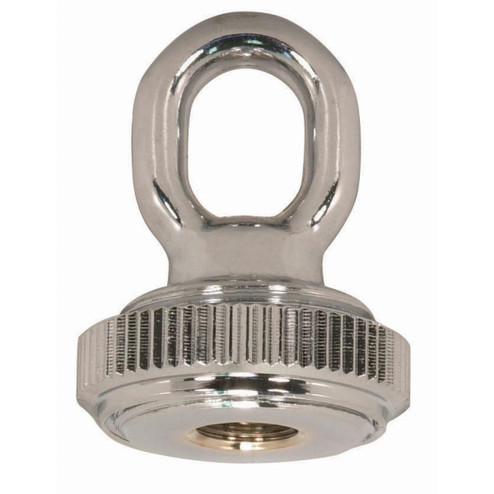 1/4 Ip Matching Screw Collar Loop With Ring in Polished Chrome (230|90-2303)