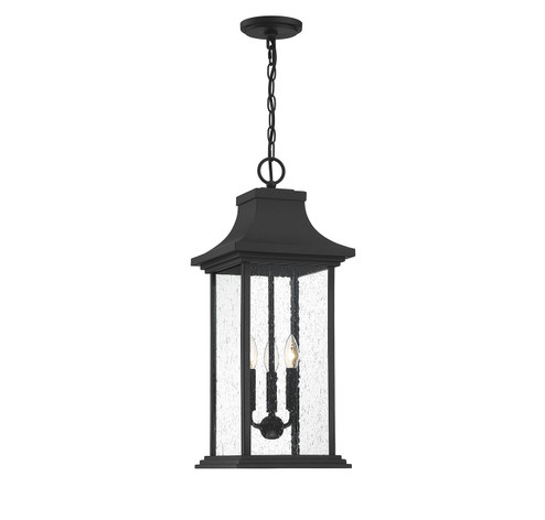 Hancock Three Light Outdoor Pendant in Matte Black (51|5-453-BK)