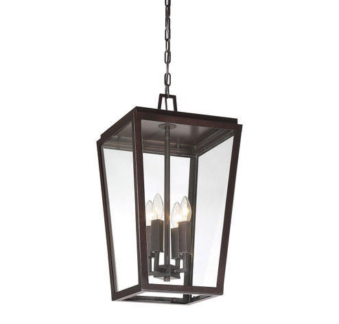 Milton Four Light Outdoor Hanging Lantern in English Bronze (51|5-549-13)