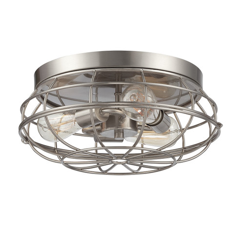 Scout Three Light Flush Mount in Satin Nickel (51|6-8074-15-SN)