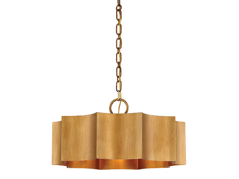 Shelby Three Light Pendant in Gold Patina (51|7-100-3-54)