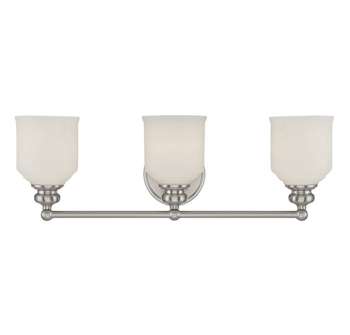 Melrose Three Light Bath Bar in Satin Nickel (51|8-6836-3-SN)