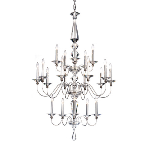 Jasmine 20 Light Chandelier in Silver (53|9690-40CL)