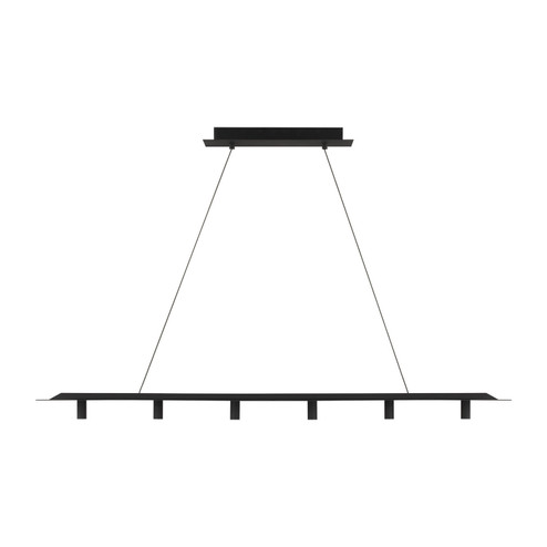Ponte LED Linear Suspension in Nightshade Black (182|700LSPNT50B-LED930-277)