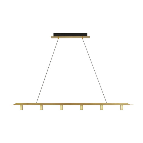 Ponte LED Linear Suspension in Natural Brass (182|700LSPNT50NB-LED930)