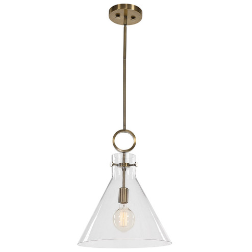 Imbuto One Light Pendant in Aged Brass (52|21548)
