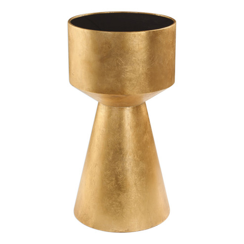 Veira Accent Table in Metallic Gold Leaf (52|24807)