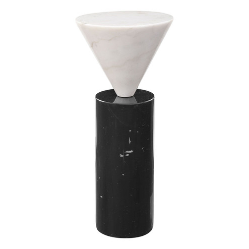 Top Hat Drink Table in Black And White (52|24976)