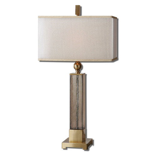 Caecilia One Light Table Lamp in Brushed Brass (52|26583-1)