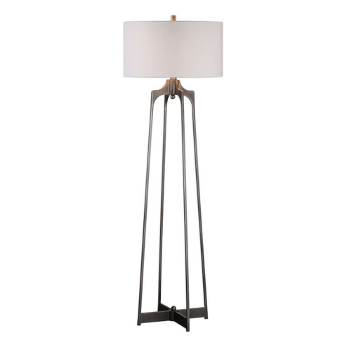 Adrian One Light Floor Lamp in Aged Gun Metal (52|28131)