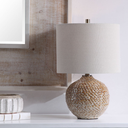Lagos One Light Table Lamp in Brushed Brass (52|28343-1)