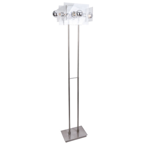 The Vegas Four Light Floor Lamp in Brushed Nickel (247|720681)