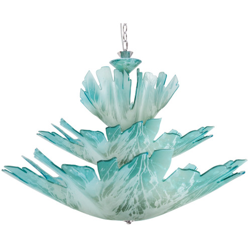 Private Events Nine Light Chandelier in Blending Teal (247|732750)