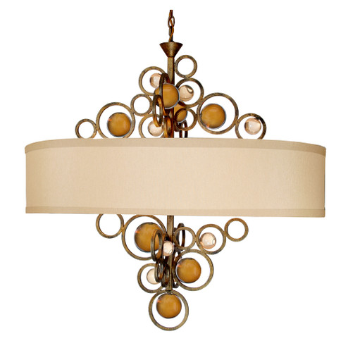 Free Wheeling Six Light Chandelier in Golden Ochre (247|774050)