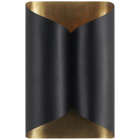 Selfoss Two Light Wall Sconce in Black and Brass (268|ARN 2036BLK)