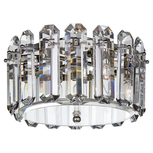 Bonnington Four Light Flush Mount in Polished Nickel (268|ARN 4124PN-CG)