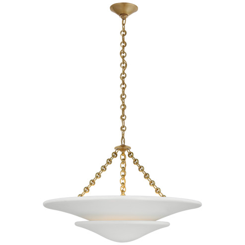 Mollino LED Chandelier in Hand-Rubbed Antique Brass (268|ARN 5425HAB-PW)