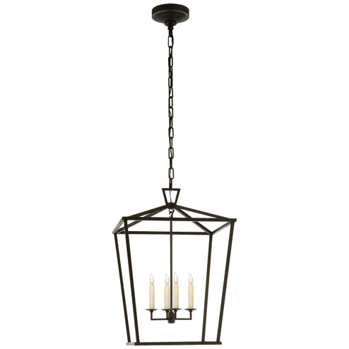 Darlana Four Light Lantern in Aged Iron (268|CHC 2165AI)