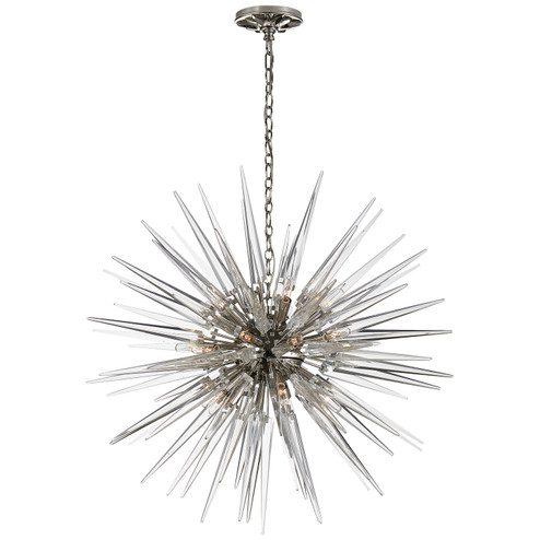 Quincy 20 Light Chandelier in Polished Nickel (268|CHC 5287PN-CA)