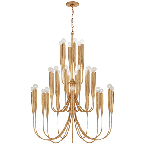 Acadia 30 Light Chandelier in Antique Gold Leaf (268|JN 5072AGL)