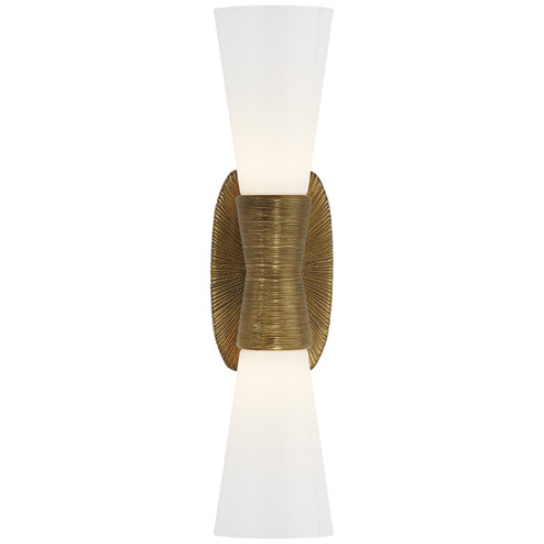 Utopia Two Light Bath Sconce in Gild (268|KW 2047G-WG)