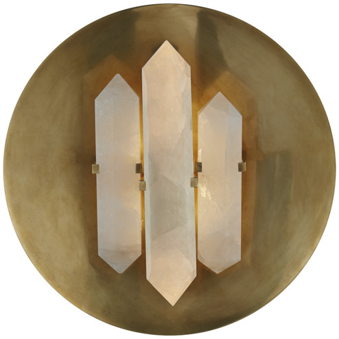Halcyon Two Light Wall Sconce in Antique-Burnished Brass (268|KW 2090AB/Q)