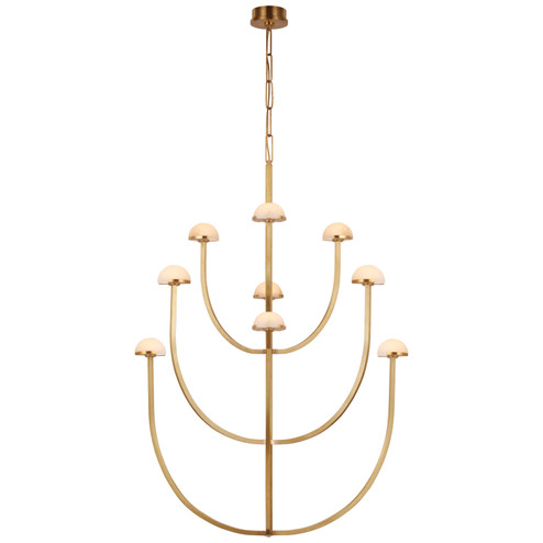 Pedra LED Chandelier in Antique-Burnished Brass (268|KW 5622AB-ALB)