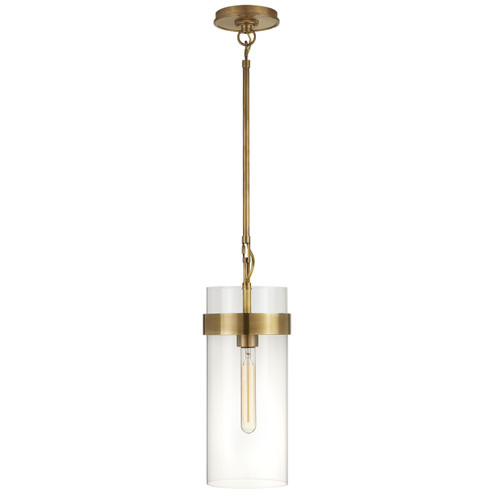 Presidio One Light Pendant in Hand-Rubbed Antique Brass (268|S 5673HAB-CG)