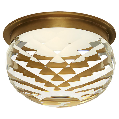 Hillam LED Flush Mount in Hand-Rubbed Antique Brass (268|S 7000HAB-CG)