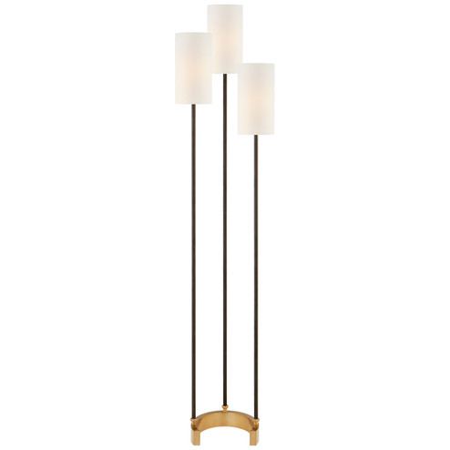 Aimee Three Light Floor Lamp in Bronze and Hand-Rubbed Antique Brass (268|SK 1550BZ/HAB-L)
