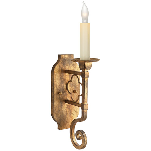 Margarite One Light Wall Sconce in Gilded Iron (268|SK 2105GI)