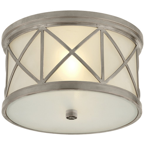 Montpelier Two Light Flush Mount in Antique Nickel (268|SK 4010AN-FG)