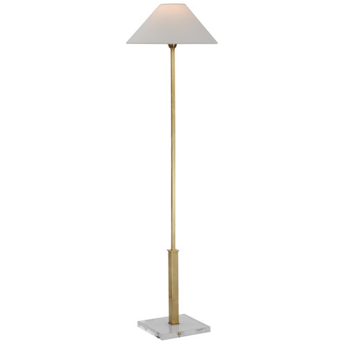 Asher LED Floor Lamp in Hand-Rubbed Antique Brass and Crystal (268|SP 1510HAB/CG-L)