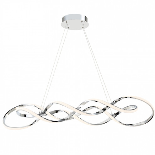 Interlace LED Pendant in Chrome (34|PD-47839-CH)