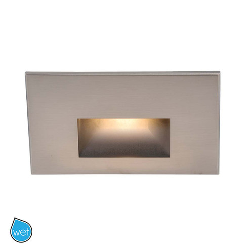 Led100 LED Step and Wall Light in Brushed Nickel (34|WL-LED100F-RD-BN)