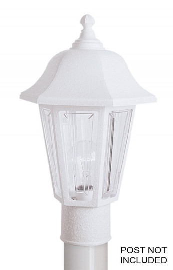 Brentwood One Light Post Mount in White (301|230TC-WH)