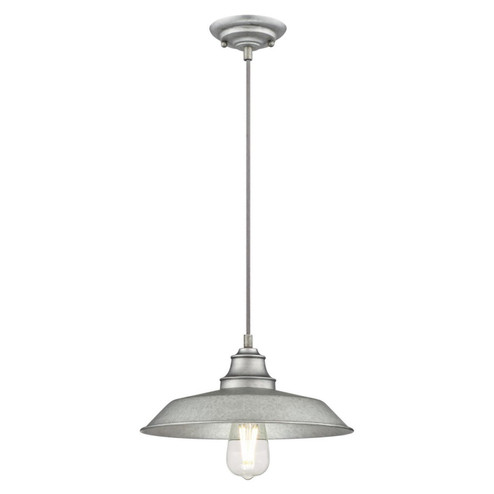 Iron Hill One Light Pendant in Galvanized Steel (88|6354600)