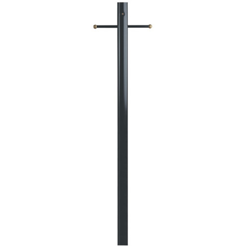 Posts Black Fixture Post with Ground Convenience Outlet and Dusk to Dawn Sensor in Black (88|6695500)