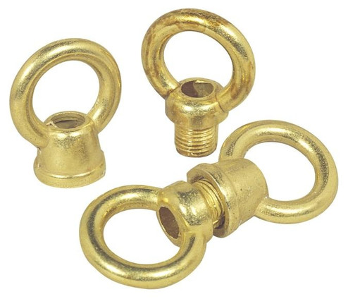 Loops Two 1'' Diameter Female and Male Loops in Brass-Plated (88|7025000)